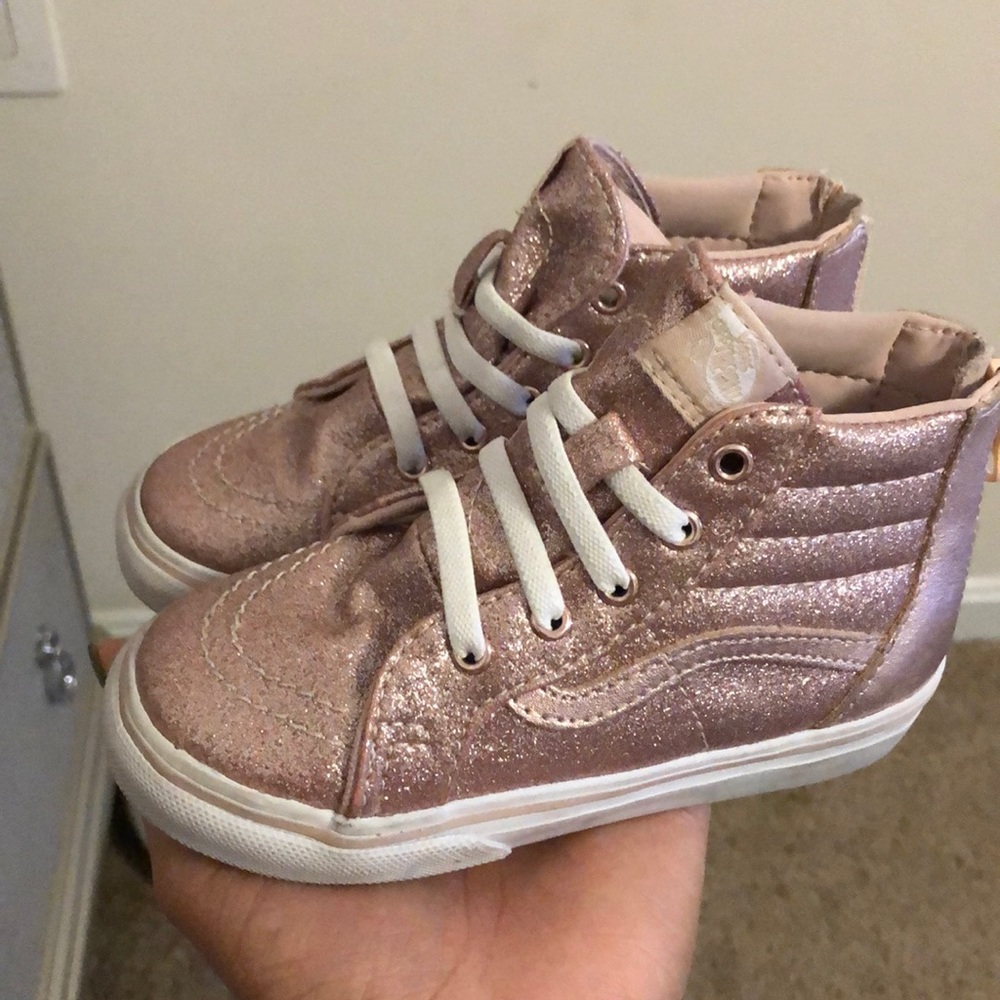Size 8.5 Toddler Girl Vans Gently Worn